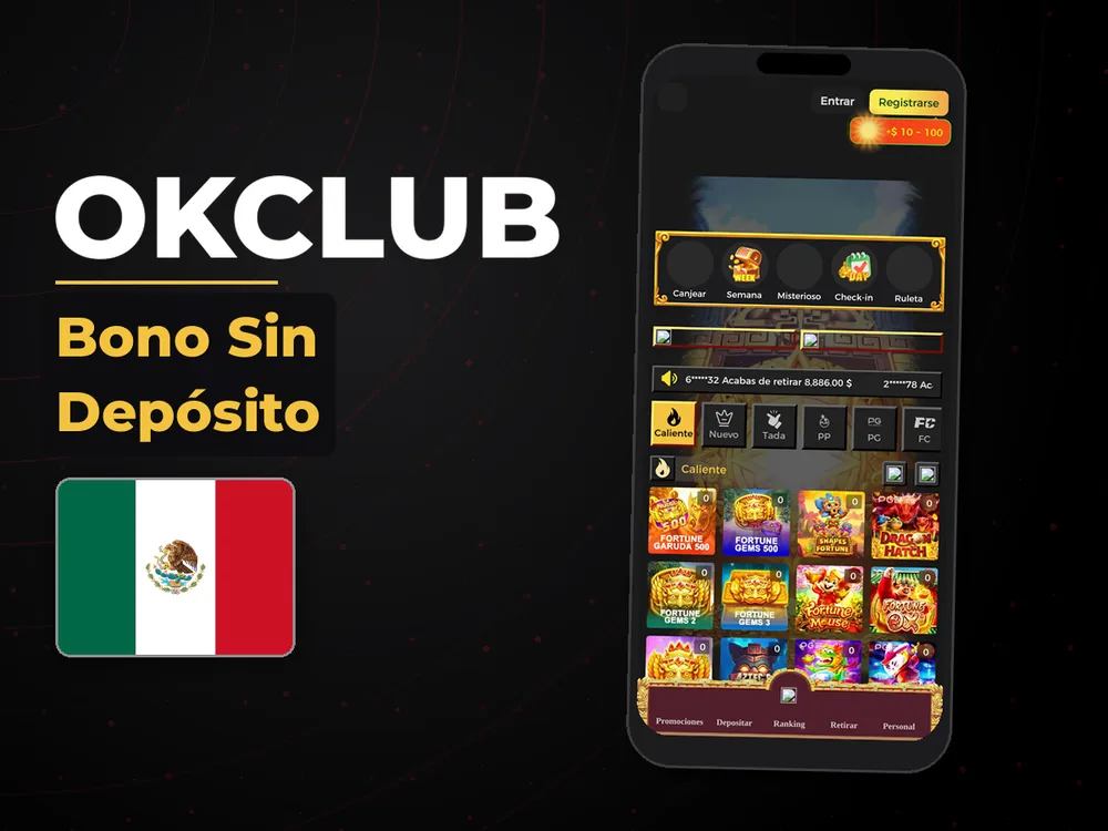 Okclub - Bono Sin Depósito