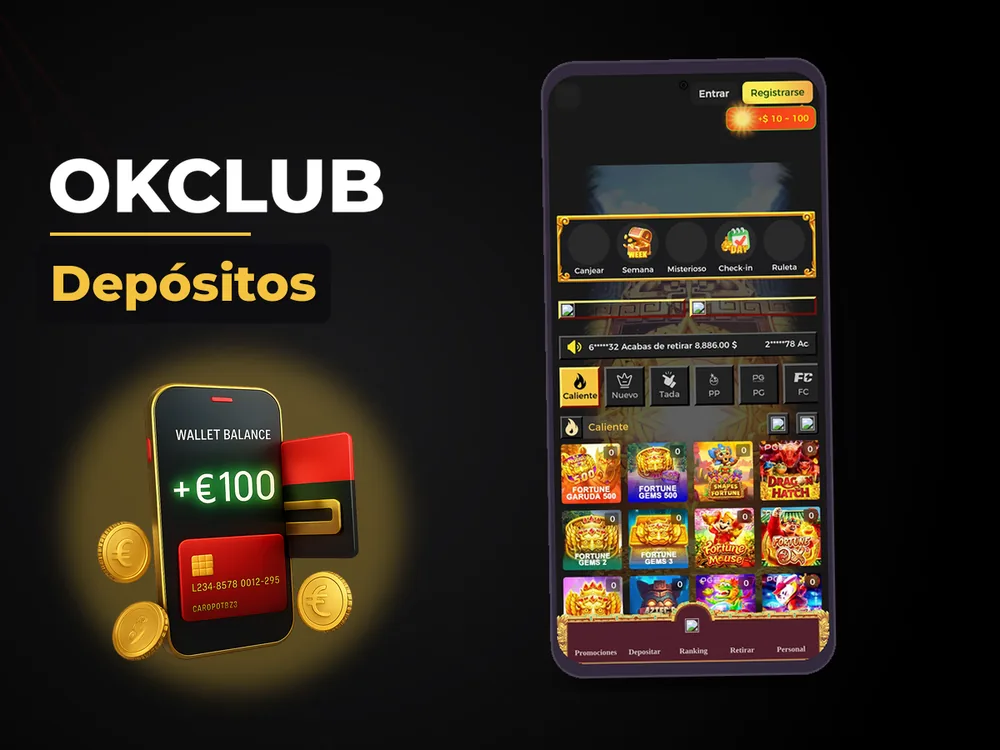 Okclub - Depósitos
